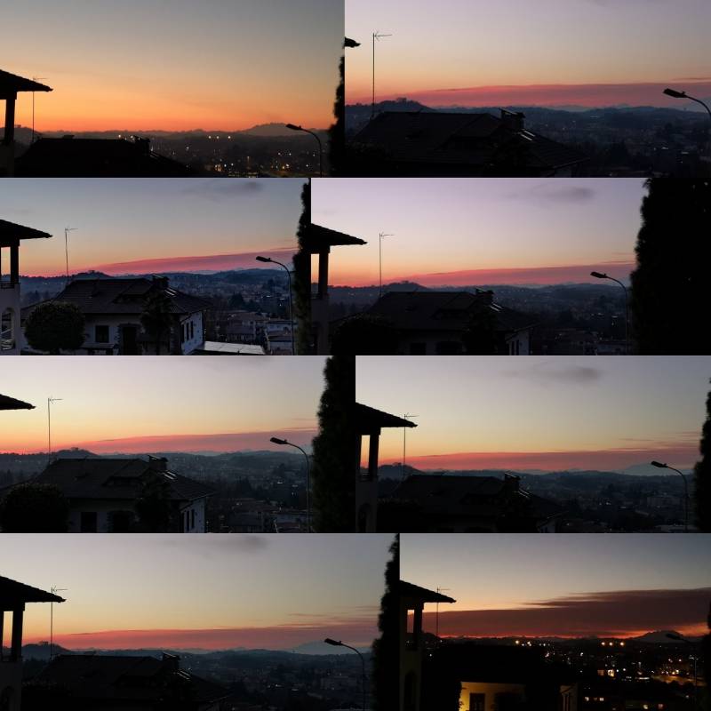 Sfumature di un tramonto d'inverno