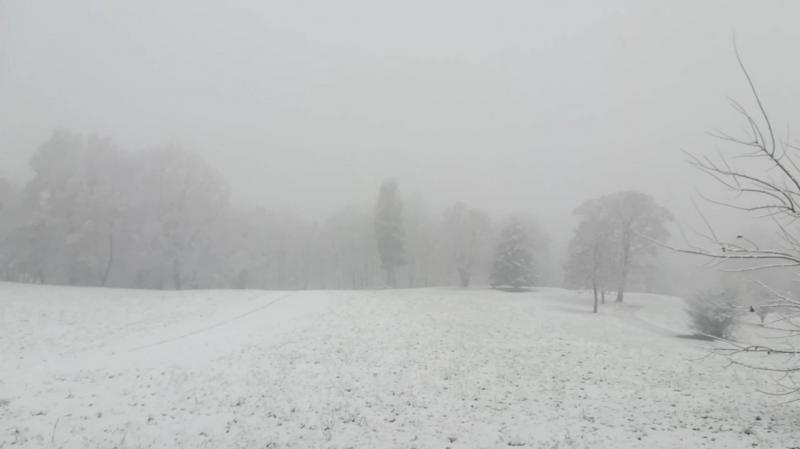 Tanta neve al parco san vito