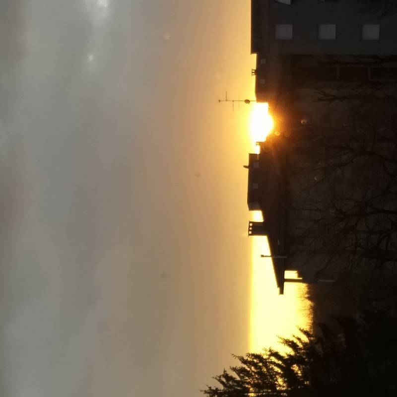 Tramonto dopo una giornata piovosa
