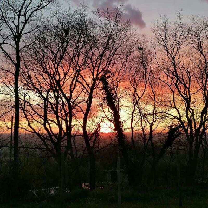 Tramonto in via volpino
