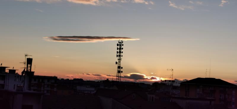 Tramonto e nuvole