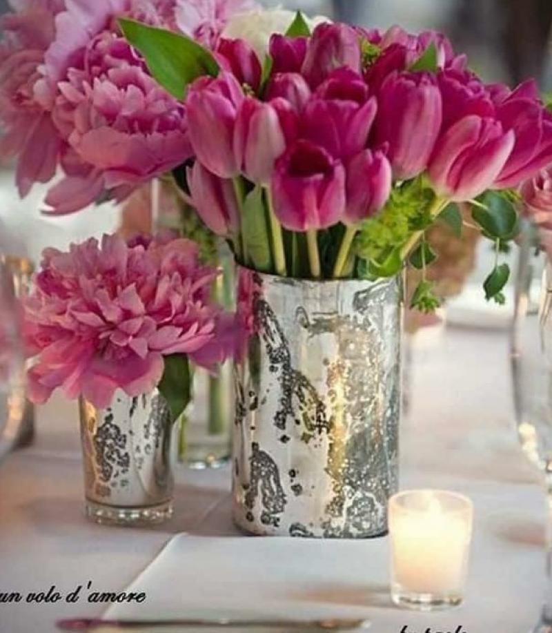 Tulipani e peonie un bel mazzo