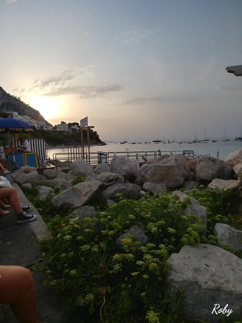 Tramonto marina grande