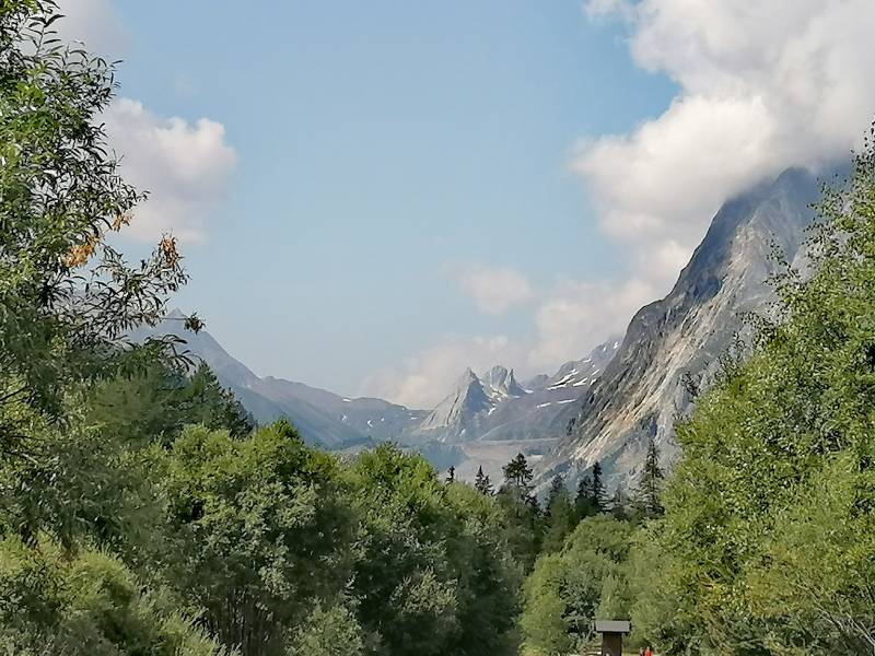 Vista sulle piramides calcaires