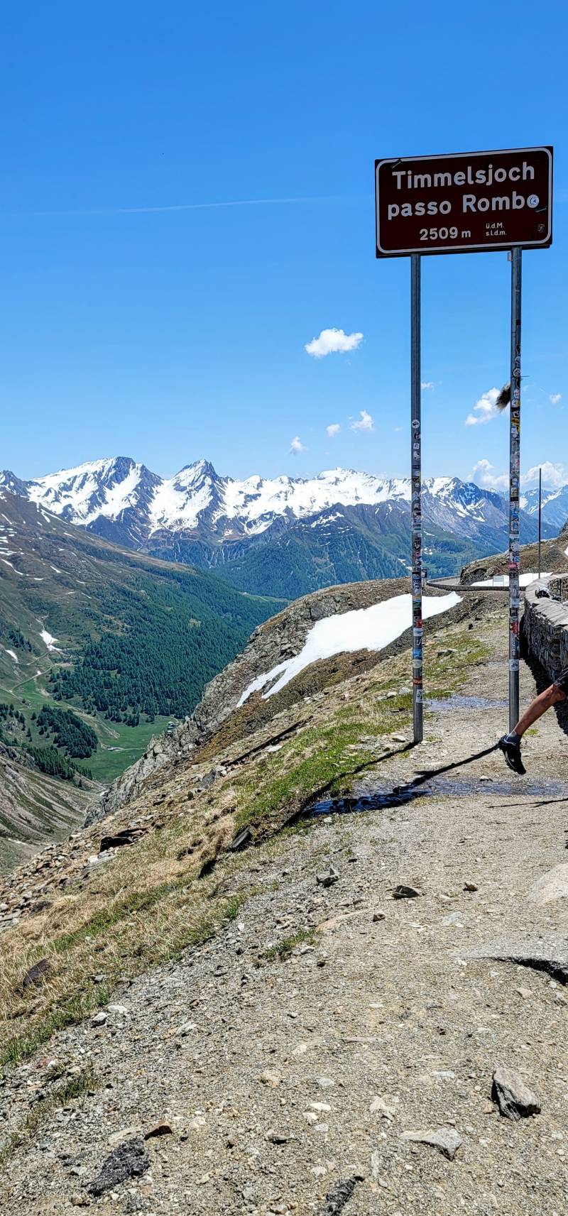 Panorama sul versante italiano.