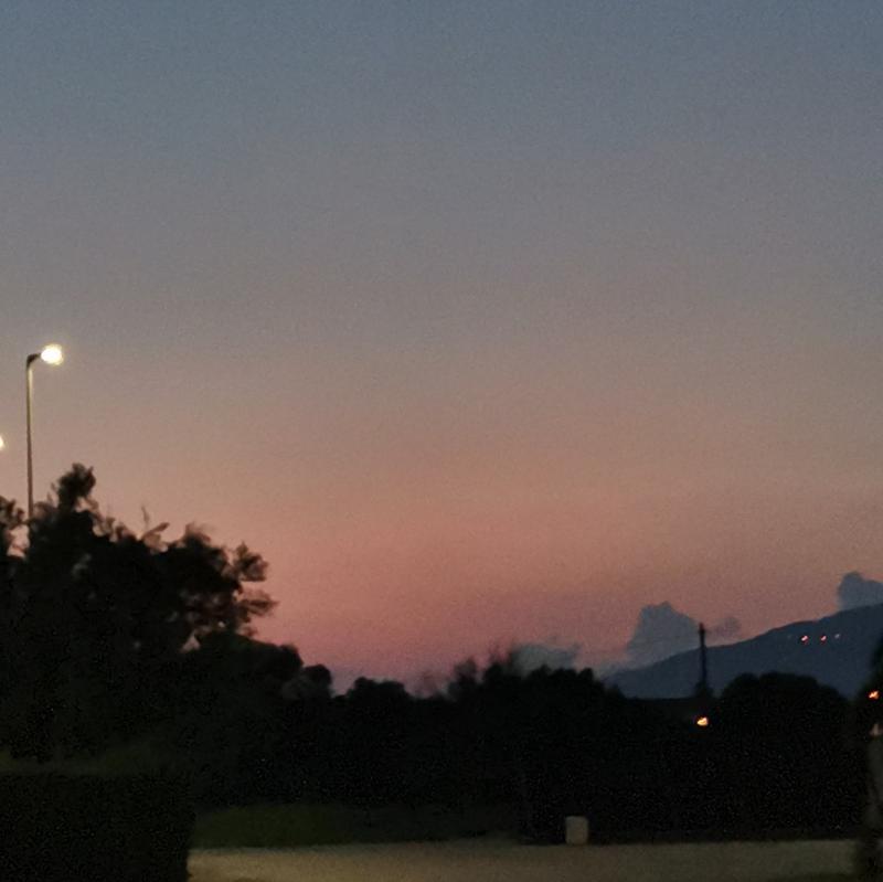 Tramonto 29 settembre 2021 v del progresso ore 1908