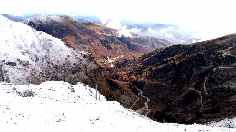 Inverno autunno in valle oropa-biella