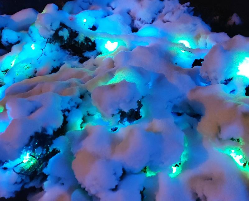 Luci nella neve a Urgnano