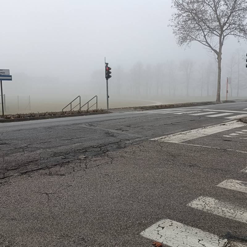 Mantova nebbia sul t