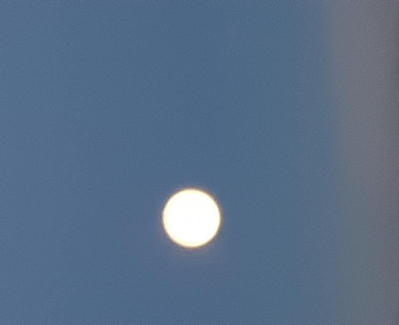 La luna stamattina