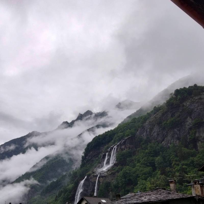 giornata di pioggia alle cascate