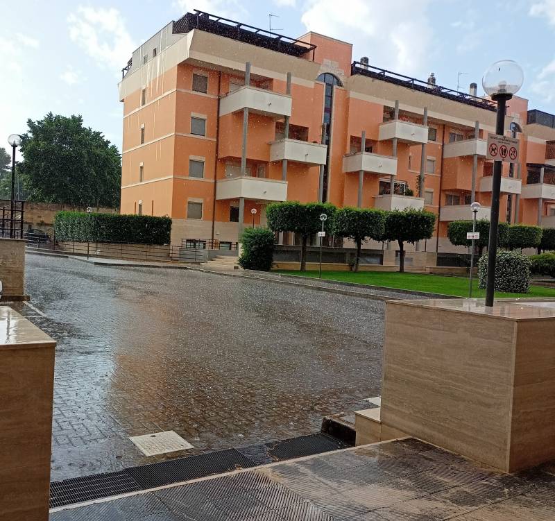 temporale estivo grandine