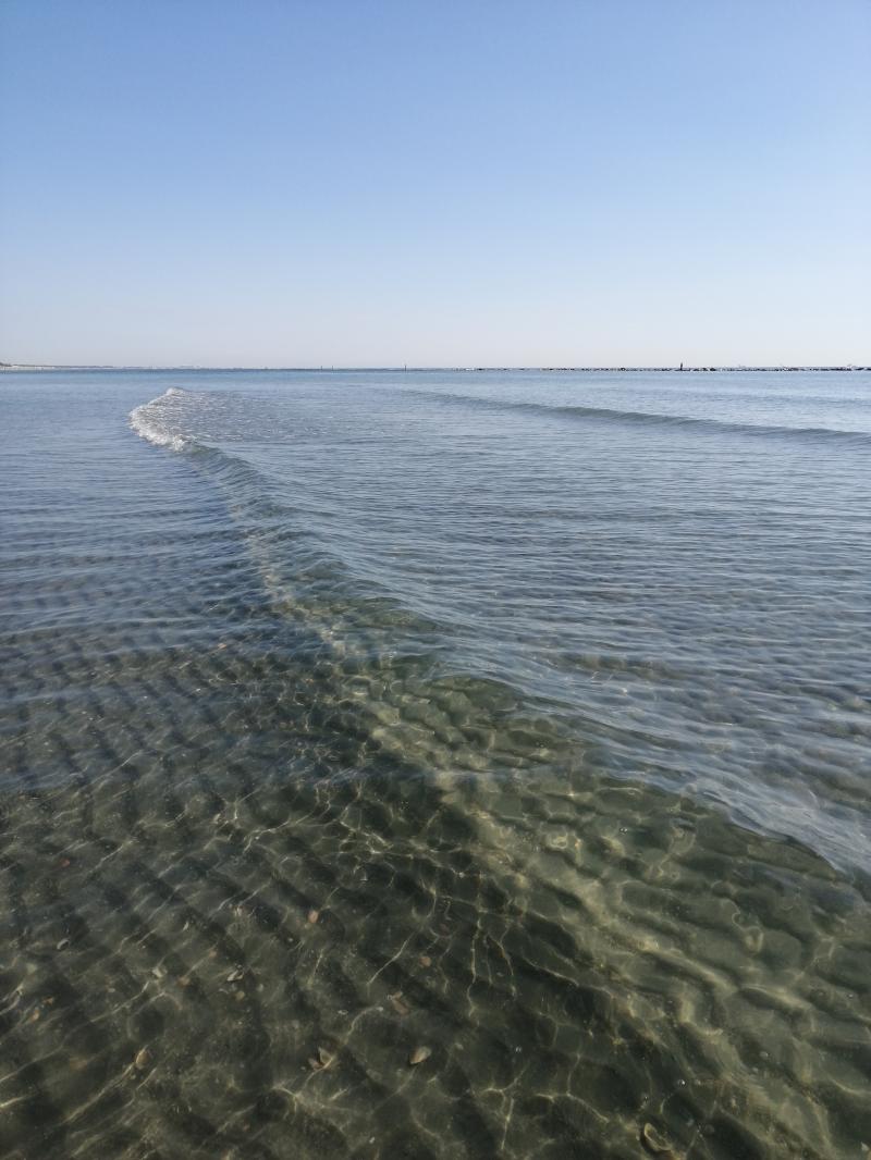 oggi mare cristallino.