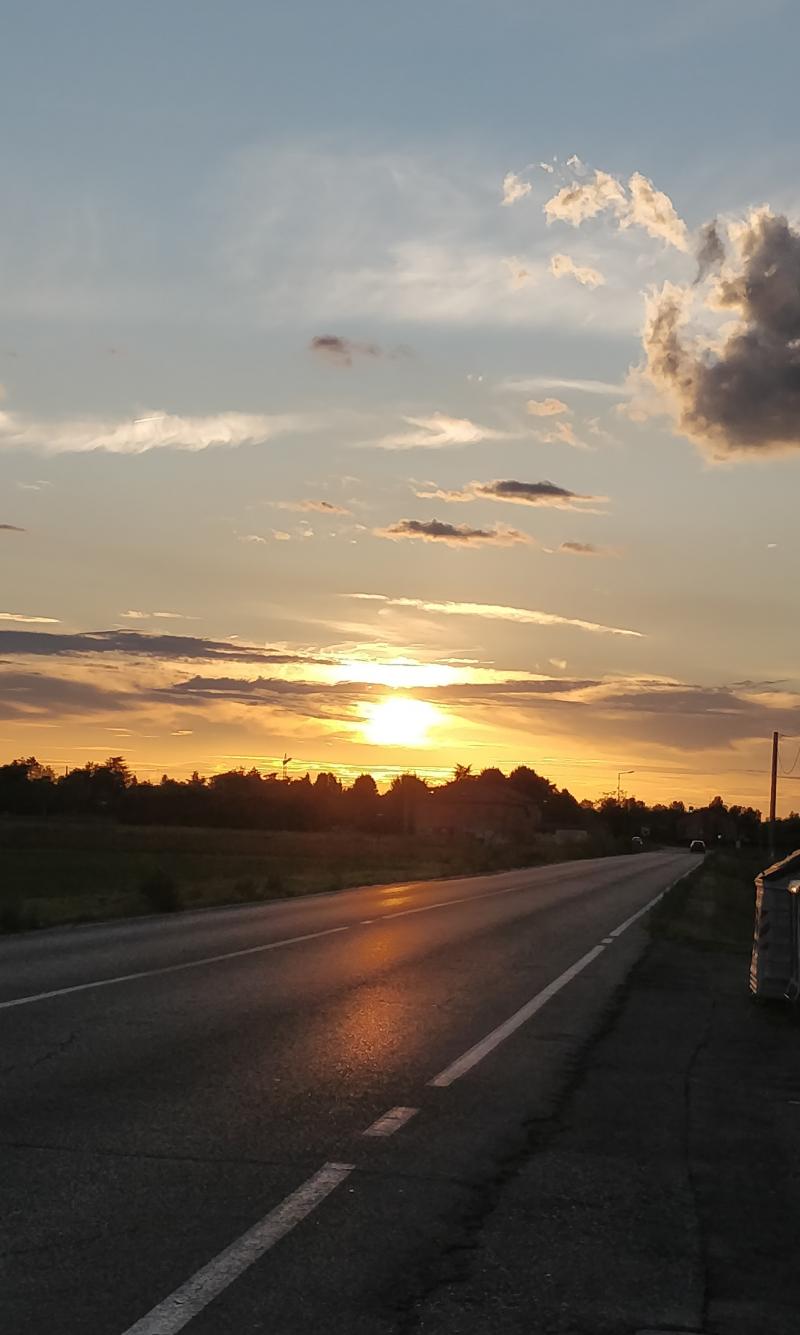 tramonto su via contrada del 190822
