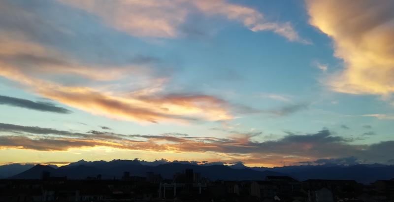 nuvole al tramonto