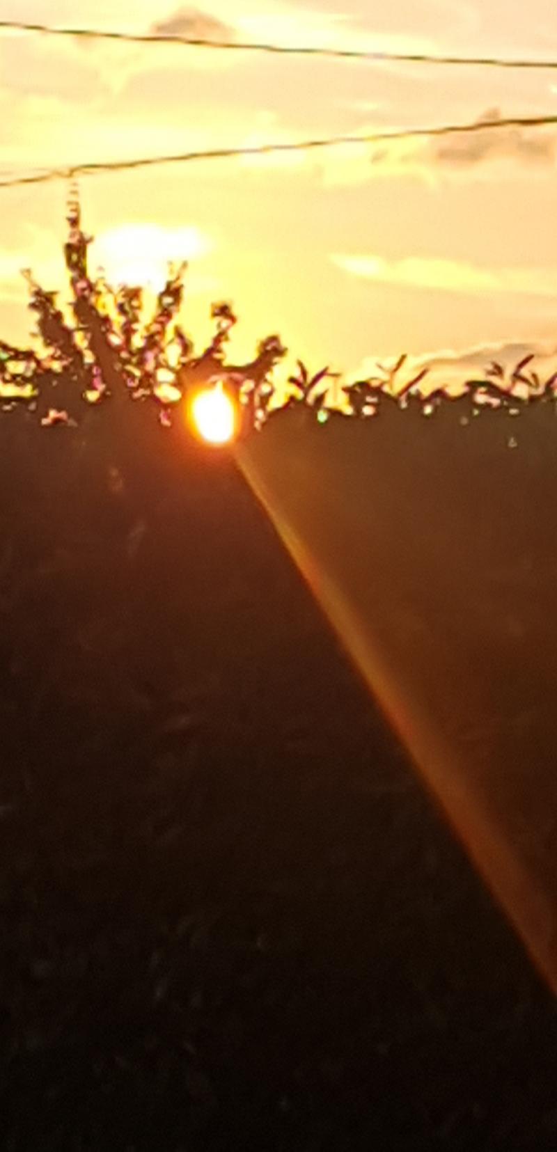 ogni sera un tramonto diverso. il bello dell'autunno