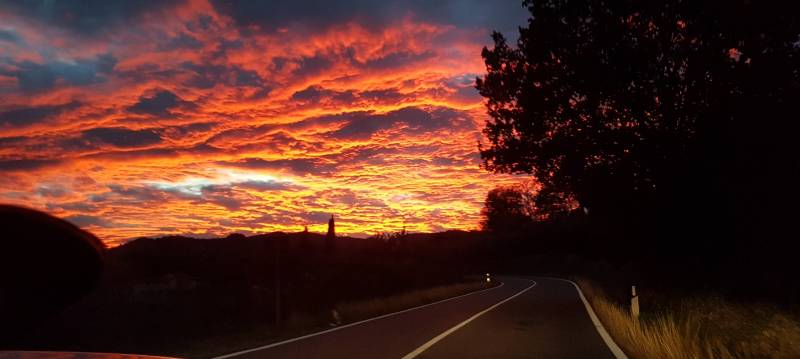La bella Cavriglia al tramonto