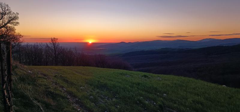 Panorama all'alba da Bosco Difesa Biccari