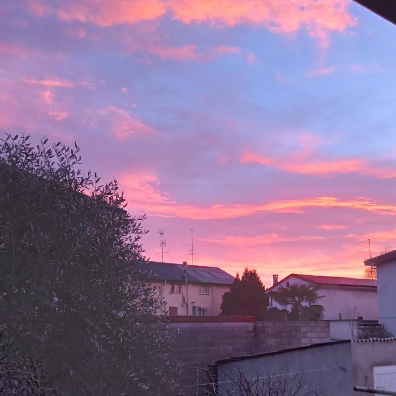 tramonto invernale