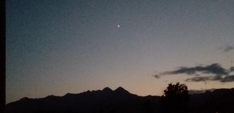 cielo sereno su Giaveno