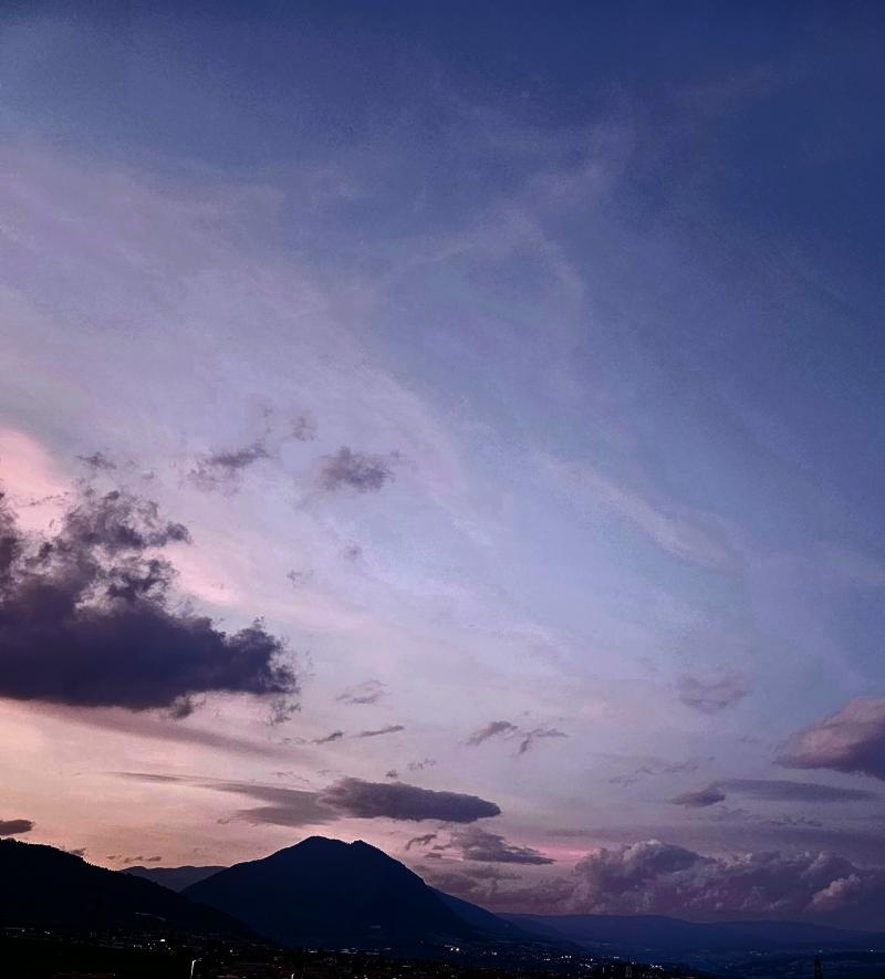 Foto Meteo Cles Tramonto Sul Monte Ozolo 3B Meteo foto-meteo-cles-tramonto-sul-monte-ozolo-3b-meteo