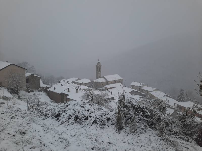 Caprauna sotto la neve Beppe