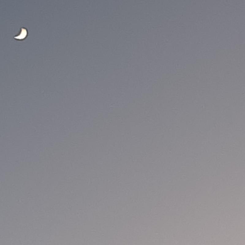 Luna alle ore 17 25 a montalto dora