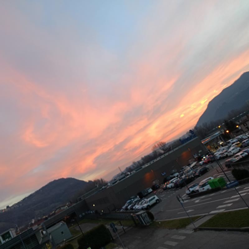 Tramonto visto da sala di Calolziocorte
