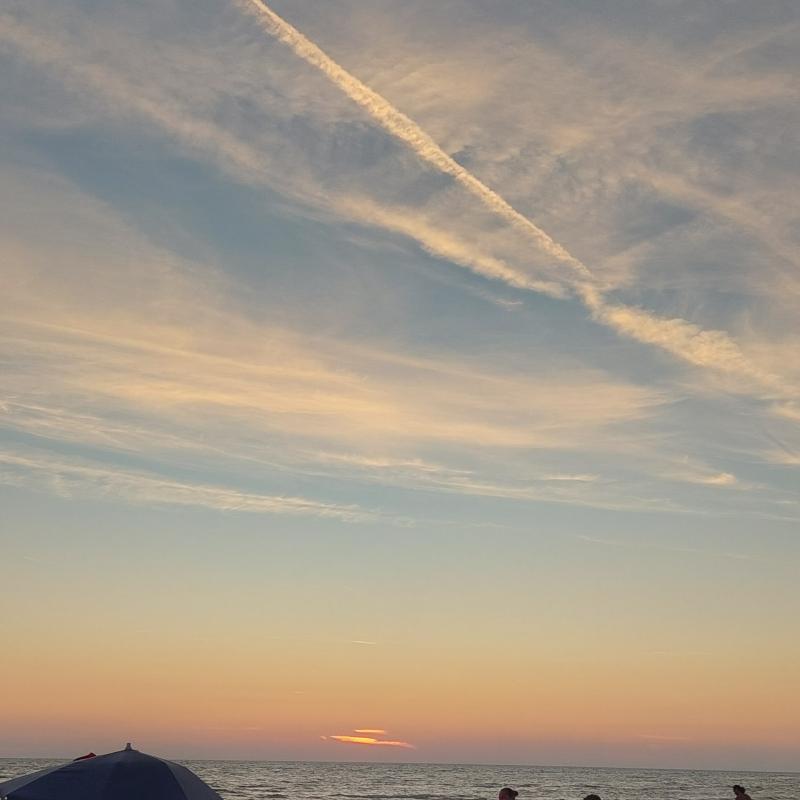 Tramonto Torvaianica beach