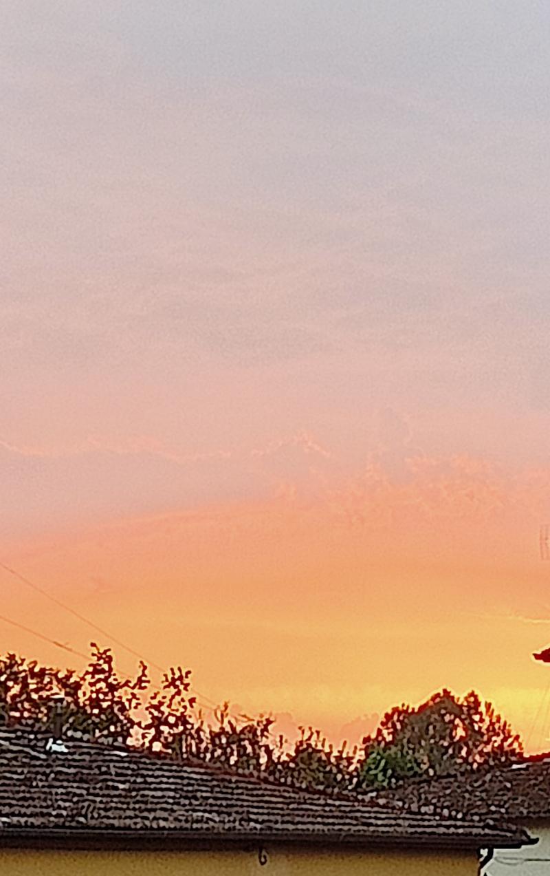 il tramonto a Vicchio