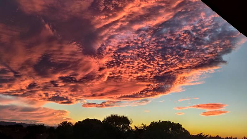 un bellissimo tramonto a Medicina il 27092024