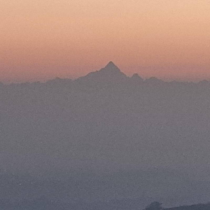 tramonto dal casale rosa