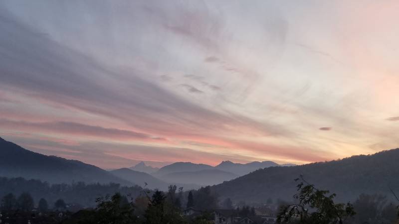 monviso - tramonto del 18 novembre 2024