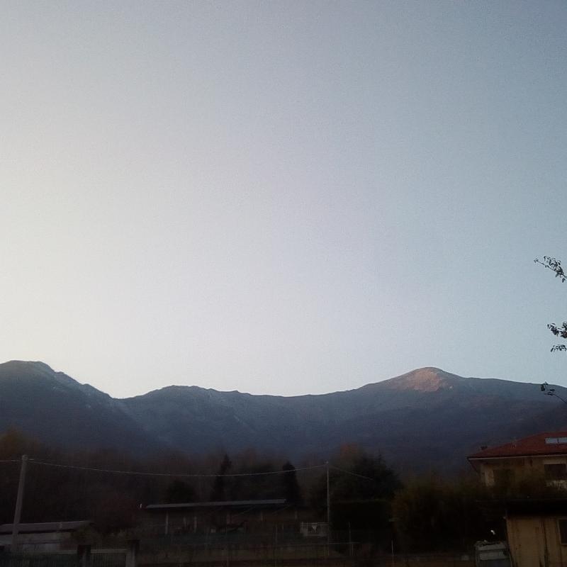 Sereno e bello con aria un tanto fredda adesso molto