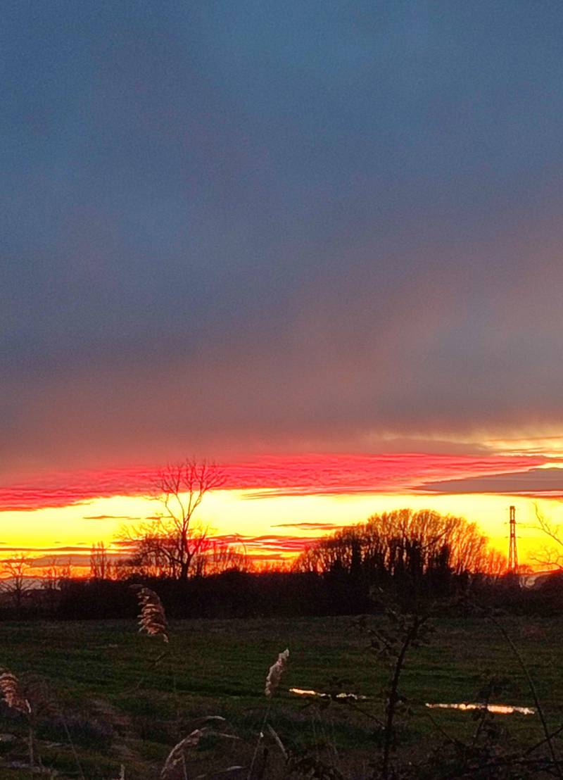 i bellissimi colori del tramonto