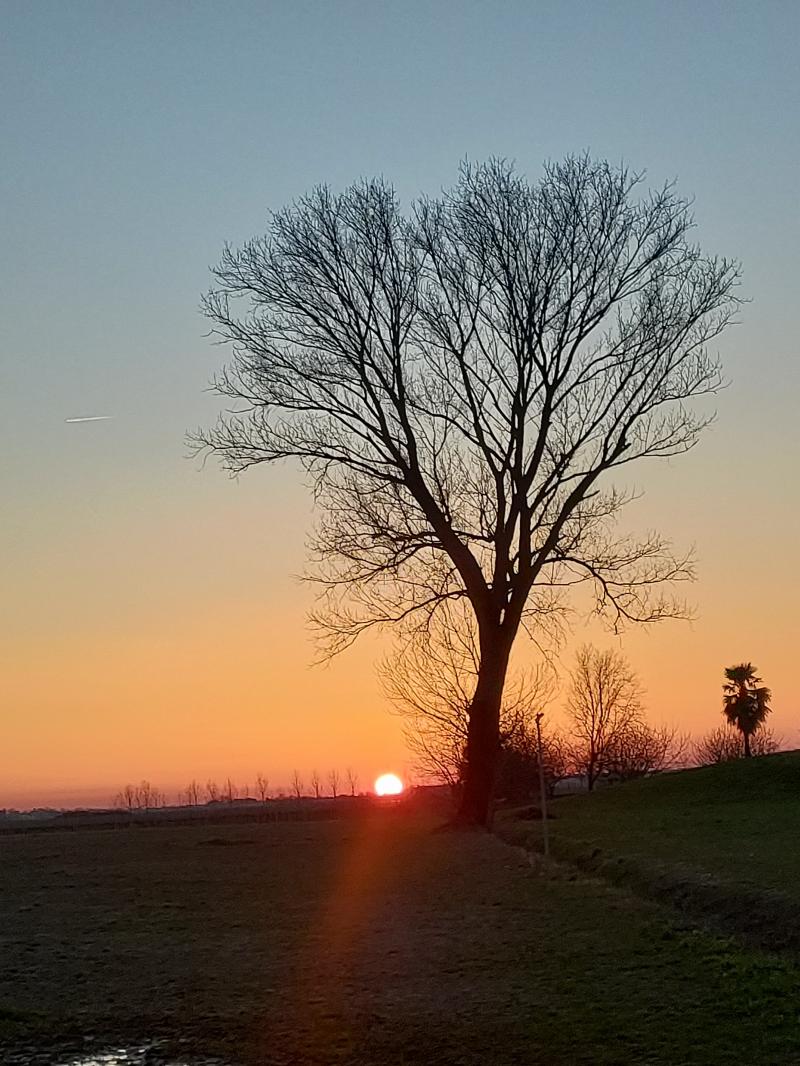 tramonto in via angorate Carlino