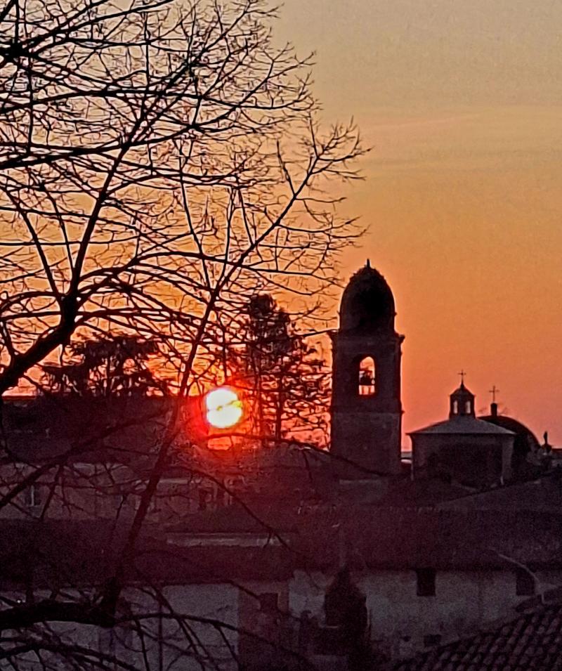 tramonto del 5 Marzo 25 Monticelli d'ongina