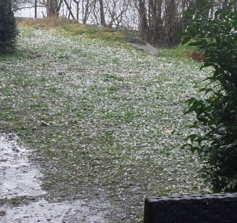 inizio di primavera con grandinate