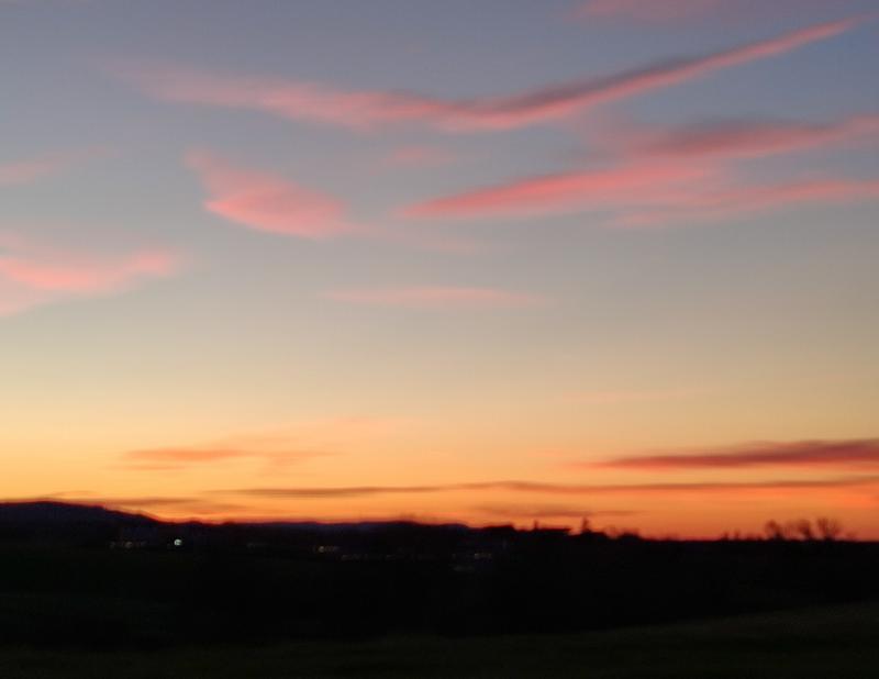 i bei colori del tramonto