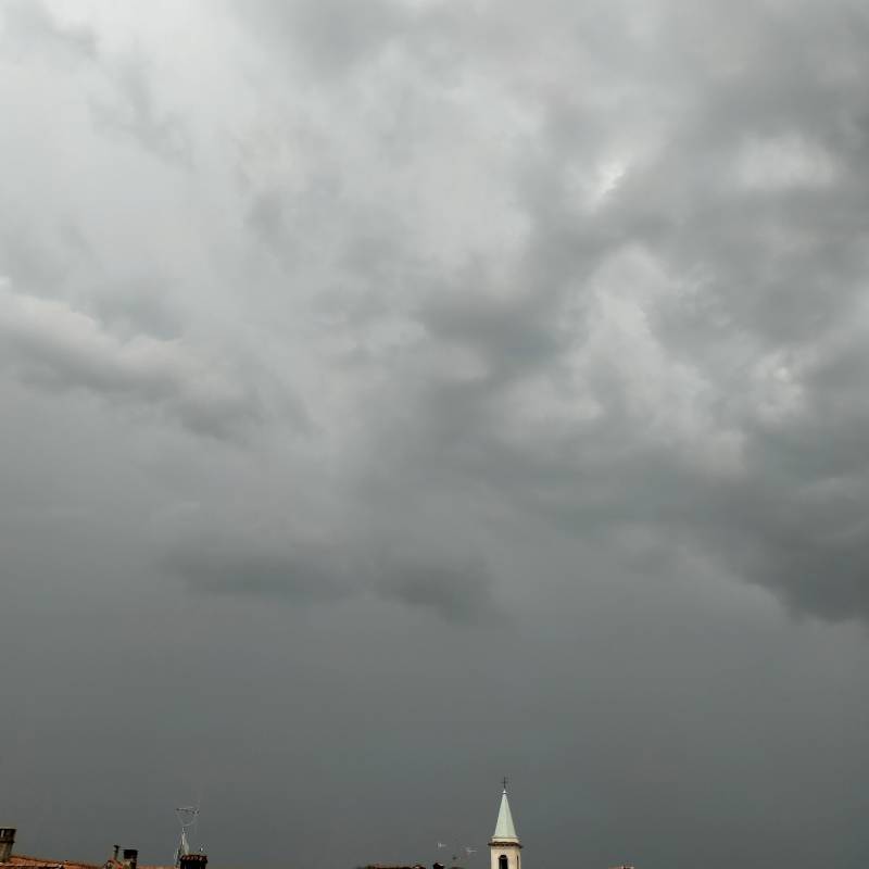 Temporale da est valle del vipacco