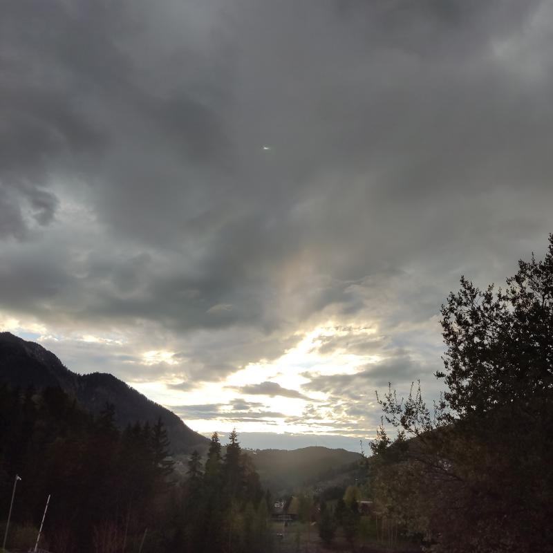 Tramonto fra le nuvole....