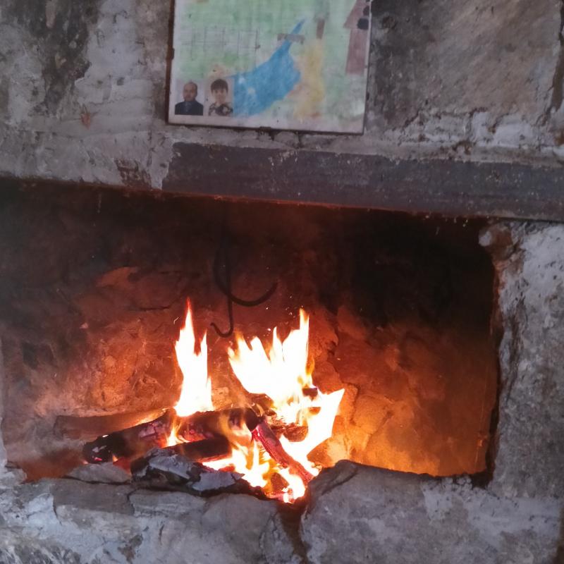 caminetto baita pau
