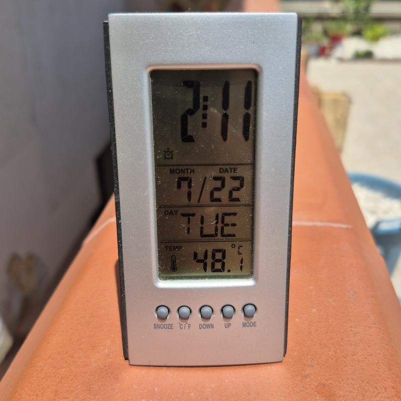 Temperatura ai massimi livelli
