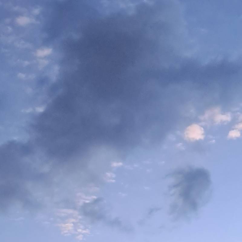 sera con nuvole particolari