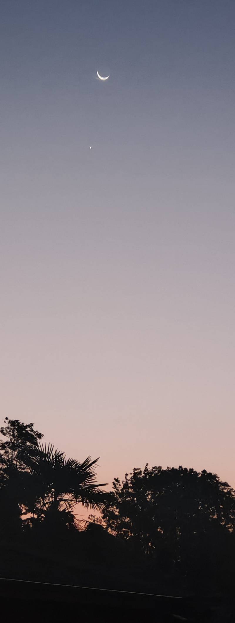 venere e luna nel cielo di san secondo