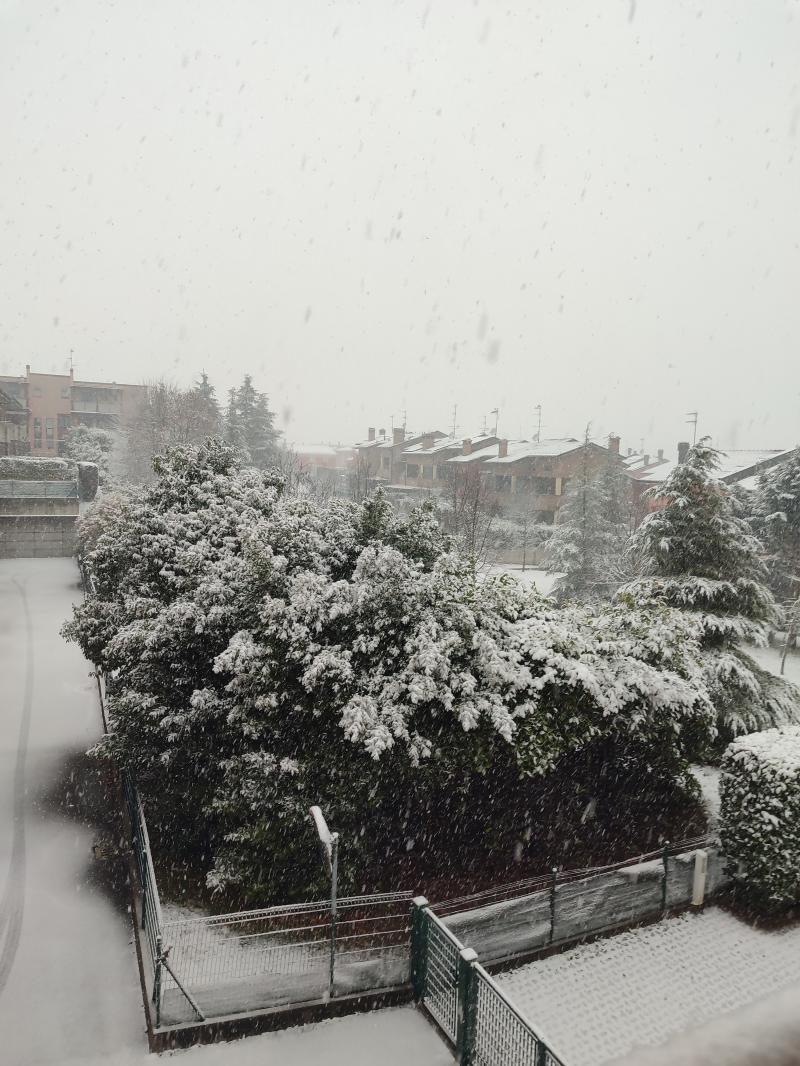 la befana ha portato la neve