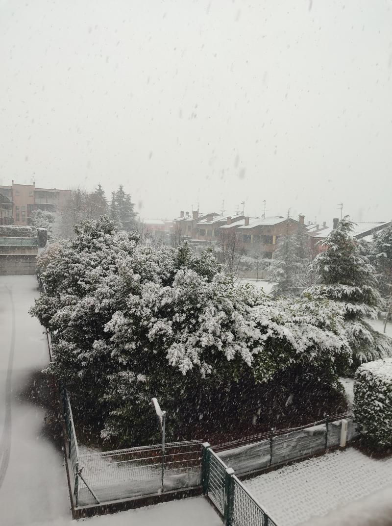 la befana ha portato la neve