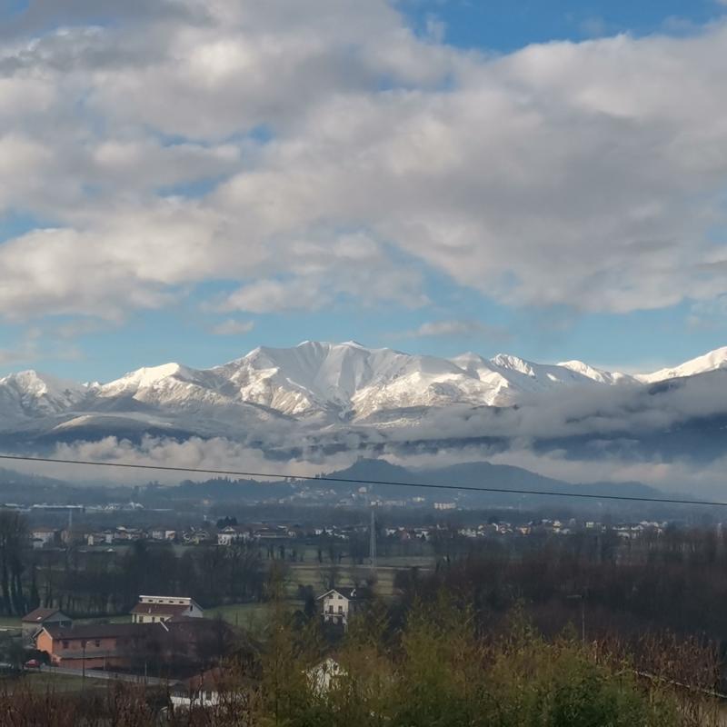 Almese milanere nuvole dopo nevicata