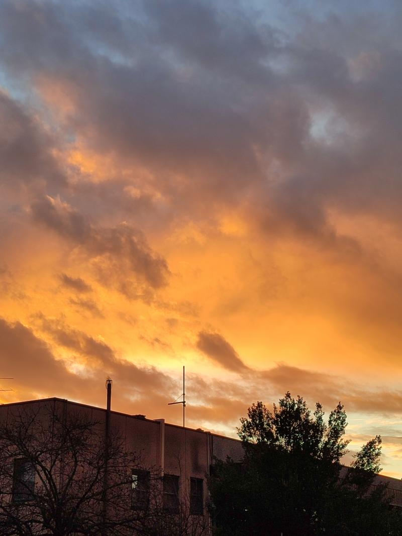i bellissimi colori del tramonto