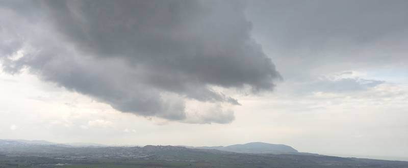 Foto campagna Recanati con vista Monte Conero